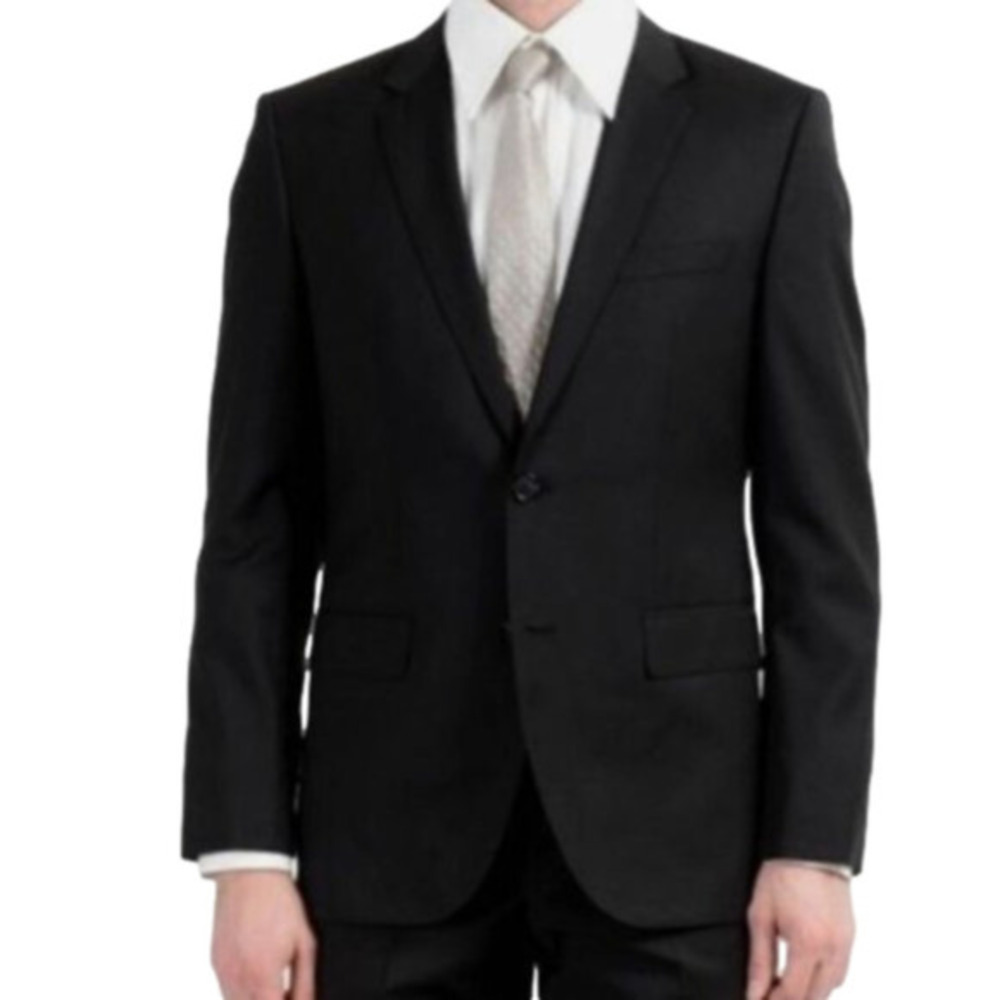 BOSS Hugo Boss Jam 75/Sharp 3 Men’s Black Wool Suit Jacket 40R